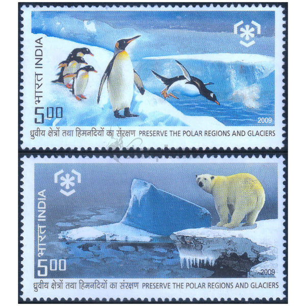 PRESERVE THE POLAR REGIONS & GLACIERS 2009 2v MNH SET