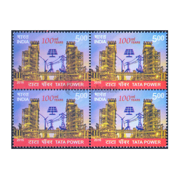 TATA POWER 2016 BLOCK OF 4 MNH