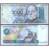 VENEZUELA 2000 BOLIVARES 1998 P-80 USED GRADE SERIAL7076