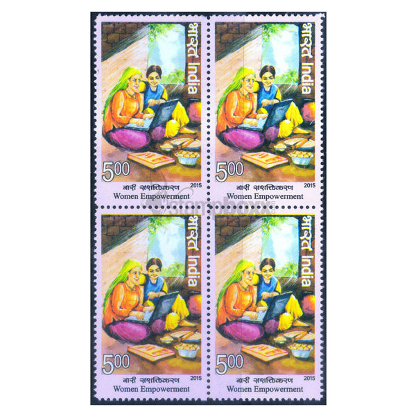 WOMEN EMPOWERMENT COOKING 2015 BLOCK OF 4 MNH