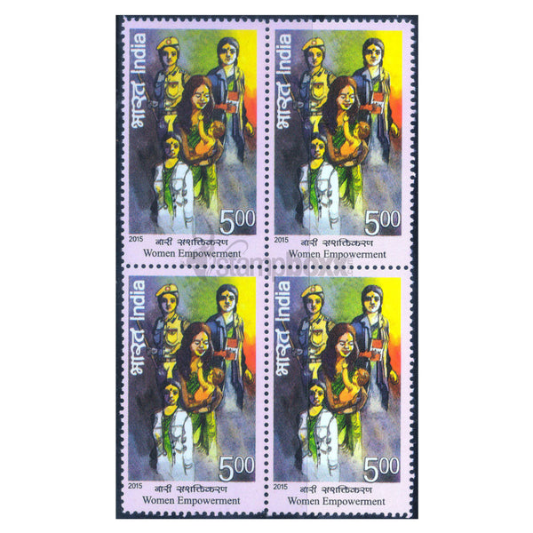 WOMEN EMPOWERMENT PROFESSIONAL WOMEN 2015 BLOCK OF 4 MNH