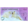 ARCTIC TERRITORIES 1 DOLLAR 2014 UNC POLYMER - PRIVATE ISSUE