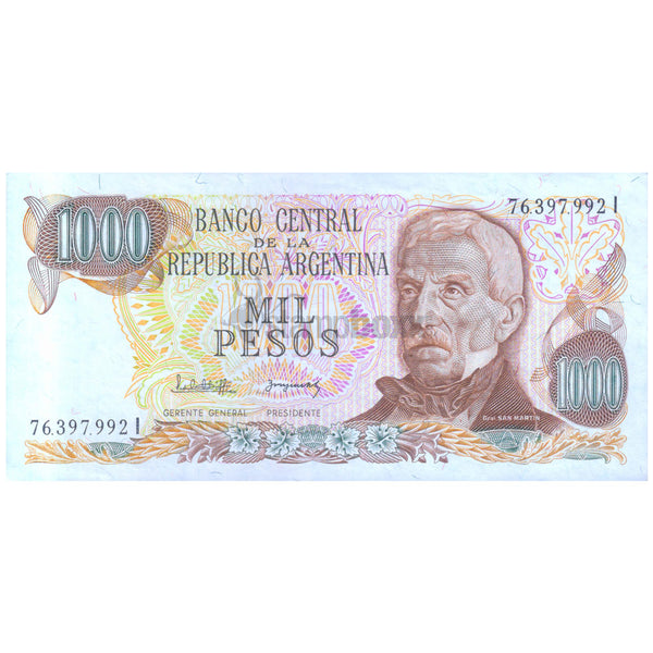 ARGENTINA 1000 PESOS 1973-76 P-299 UNC