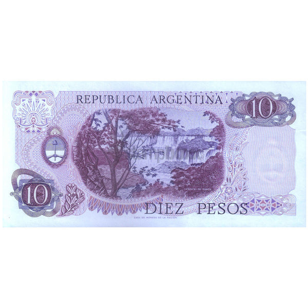 ARGENTINA 10 PESOS 1970-73 P-289(6) UNC
