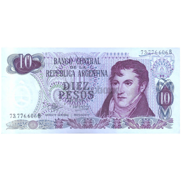 ARGENTINA 10 PESOS 1970-73 P-289(6) UNC