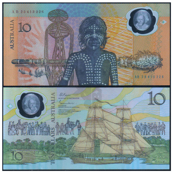 AUSTRALIA 10 DOLLARS 1988 P- 49b aUNC