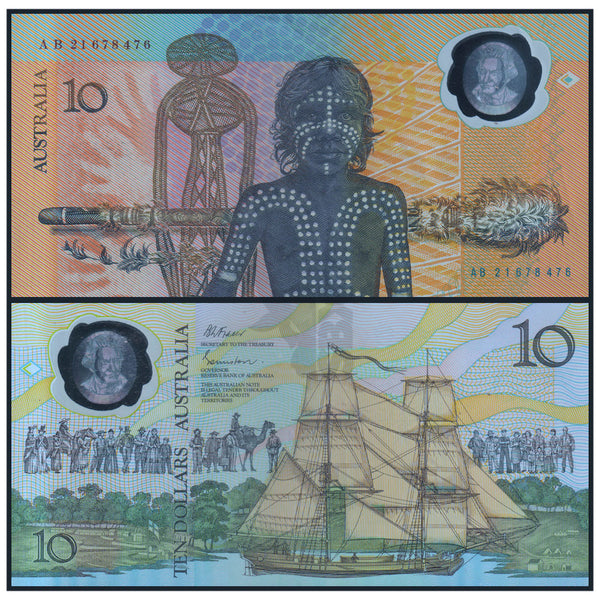 AUSTRALIA 10 DOLLARS 1988 P- 49b aUNC