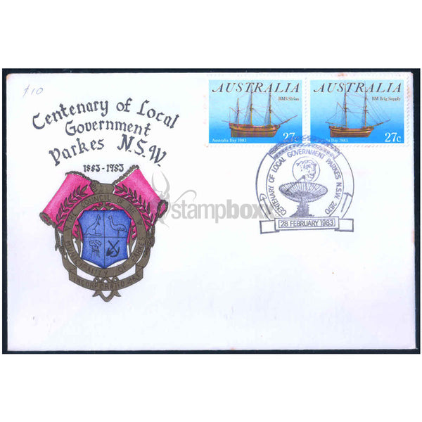 AUSTRALIA CENTENARY OF LOCAL GOVT. 1983 FDC