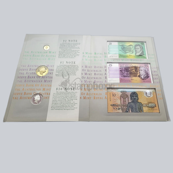AUSTRALIA BICENTANIAL COIN BANKNOTE FOLDER (OUTER CASE MISSING)