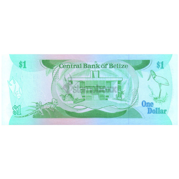 BELIZE 1 DOLLAR 1987 P-46c UNC