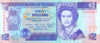 BELIZE 2 DOLLARS 1990 P-52a UNC