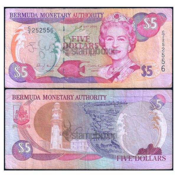 BERMUDA 5 DOLLARS 2000 P-51 USED