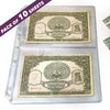 Indian Made - Transparent Banknote Album Refill2-pocket Pack of 10