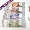 Indian Made - Transparent Banknote Album Refill4-pocket Pack of 10