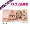 BANKNOTE SLEEVES - 3 inches * 6 inches