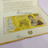 BRUNEI 50 POLYMER + 25 RINGGIT PAPER ISSUE UNC FOLDER