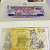 BRUNEI 50 POLYMER + 25 RINGGIT PAPER ISSUE UNC FOLDER