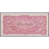 BURMA 10 RUPEES 1942-44 P-16 XF++