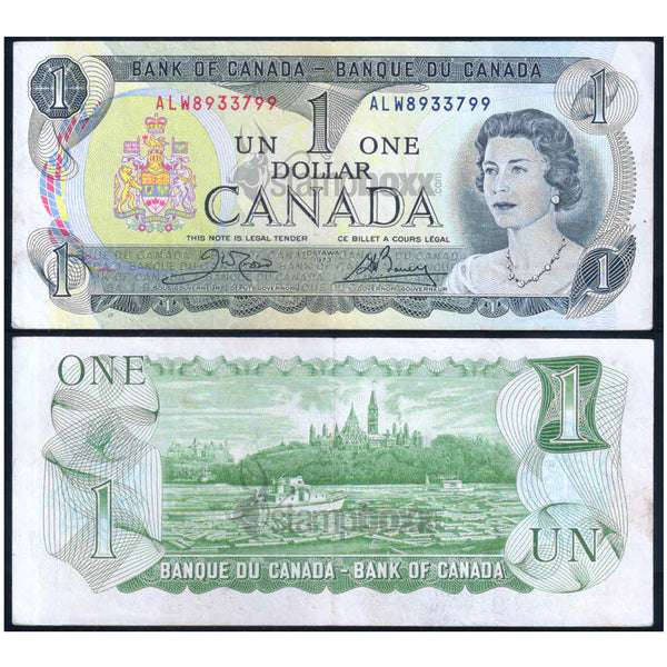 CANADA 1 DOLLAR 1973 P-85c USED GRADE