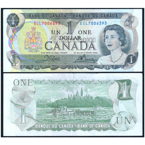 CANADA 1 DOLLAR 1973 P-85c USED GRADE