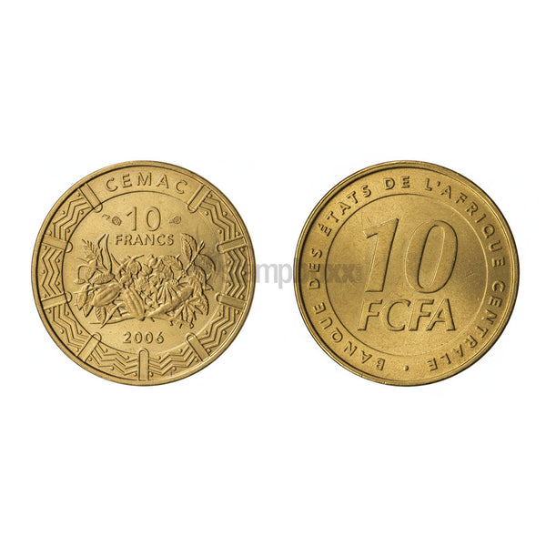 CENTRAL AFRICAN STATES 10 FRANCS CFA 2006 KM# 19 UNC
