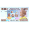 CENTRAL AFRICAN STATES - EQUATORIAL GUINEA 500 FRANCS 2002 P-506F UNC