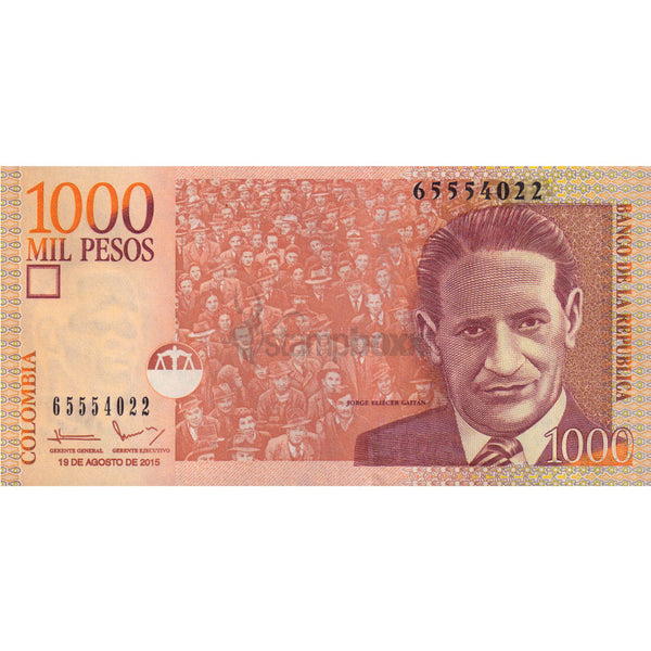 COLOMBIA 1000 PESOS 2015 P-450 UNC