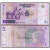 CONGO REPUBLIC 5 FRANCS 1997 P-86A USED GRADE