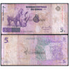 CONGO REPUBLIC 5 FRANCS 1997 P-86A USED GRADE