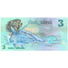 COOK ISLANDS 3 DOLLARS 1987 P-3 UNC