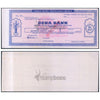 DENA BANK SPECIMEN TRAVELLERS CHEQUE 50 RUPEES UNC