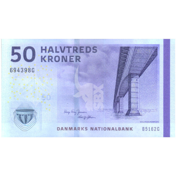 DENMARK 50 KRONER 2016 P-65 UNC