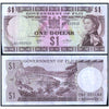 FIJI 1 DOLLAR 1969 P-59 XF GRADE - SHARP CUT
