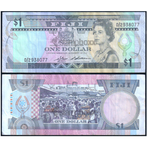FIJI 1 DOLLAR 1983 P-81 VF GRADE