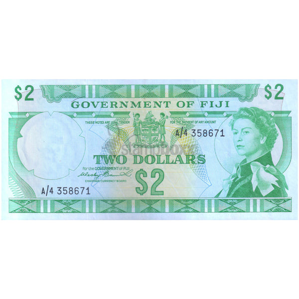 FIJI 2 DOLLARS 1971 P-66a UNC/aUNC