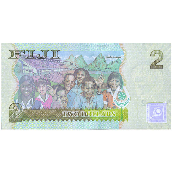 FIJI 2 DOLLARS 2011 P-109b UNC