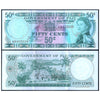 FIJI 50 CENTS 1971 P-64b XF GRADE