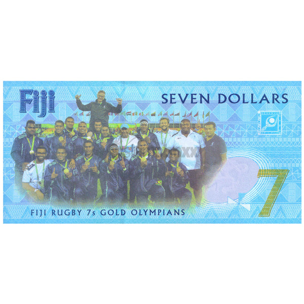 FIJI 7 DOLLARS 2016 P-120 UNC
