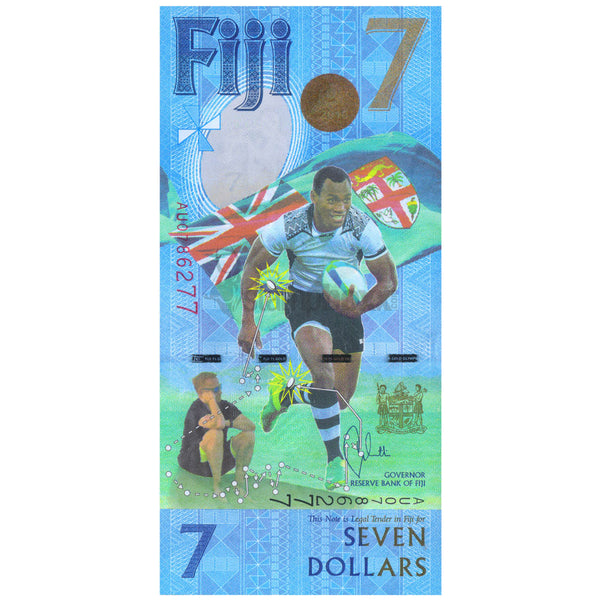 FIJI 7 DOLLARS 2016 P-120 UNC