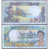 FRENCH PACIFIC TERRITORIES 500 FRANCS 1990-2012 P-1e USED