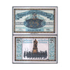 GERMANY NOTEGELT 2 x 25 MARKS 2 NOTES XF SMALL NOTES