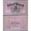 GERMANY NOTEGELT 5 & 10 MARKS PAIR OF 2 NOTES XF+