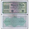 GERMANY - REICHSBANK 1000 MARK 1922 P-76 XF GRADE