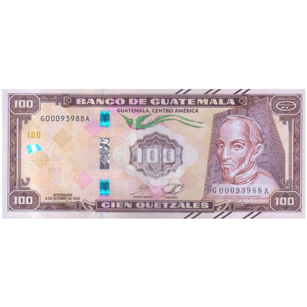 GUATEMALA 100 QUETZALES 2026 P-130 UNC