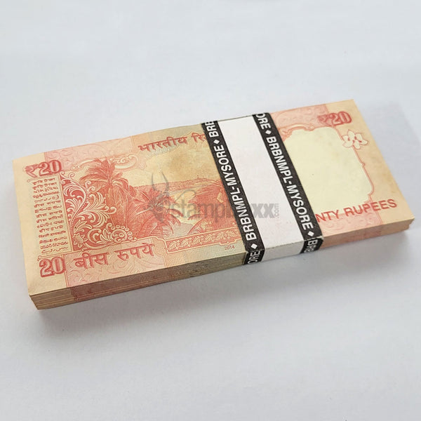 INDIA 20 RUPEES 2014 P-103g UNC BUNDLE