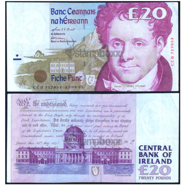 IRELAND 20 POUNDS 1995 P-77 XF++