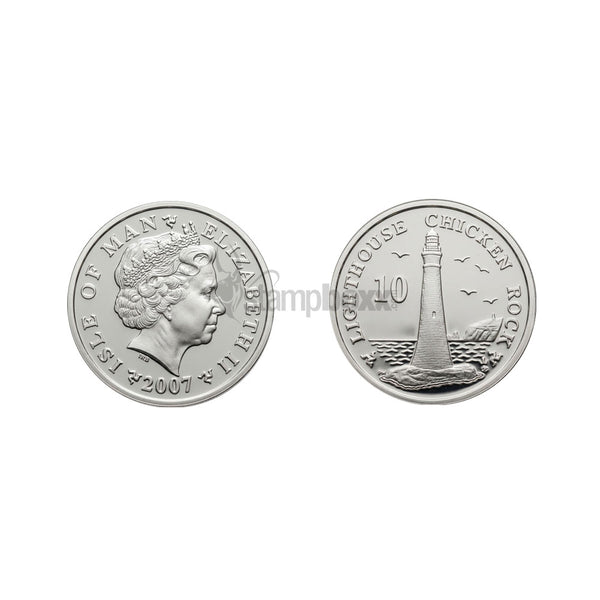 ISLE OF MAN 10 PENCE 2013-2016 KM#1256a UNC