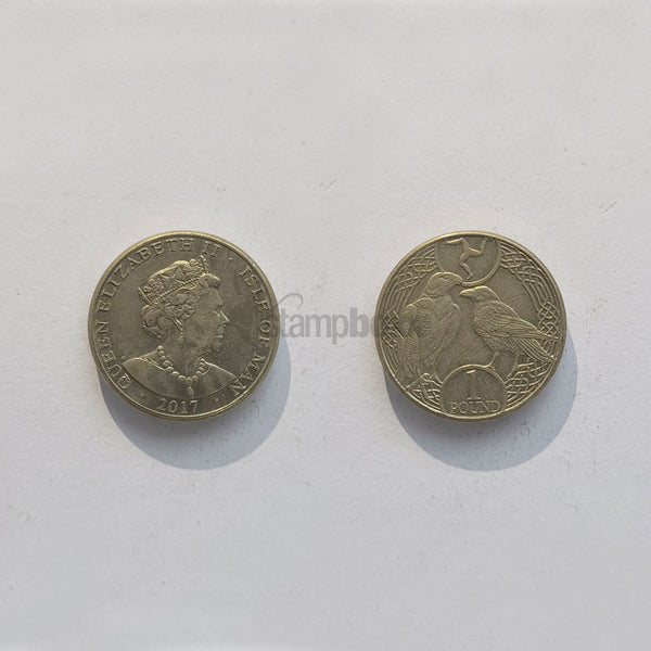 ISLE OF MAN 1 POUND 2017-2021 KM#1603 XF GRADE