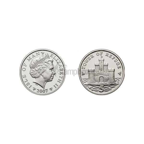 ISLE OF MAN 5 PENCE 2004-2014 KM#1255 UNC