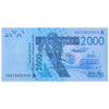 IVORY COAST - WEST AFRICAN STATES 2000 FRANCS CFA 2019 P-116A UNC